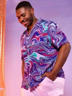 Manfinity EMRG Men Marble Print Shirt -Man Plus Fashion 1683775274523331a99ea2c19496481fcc45574acd thumbnail 405x552