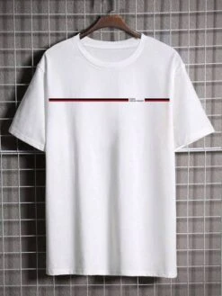 Manfinity Homme Men Letter Patched Detail Drop Shoulder Tee -Man Plus Fashion 16838585815ae5a76cfe6a3e033e57309c925ea013 thumbnail 405x552
