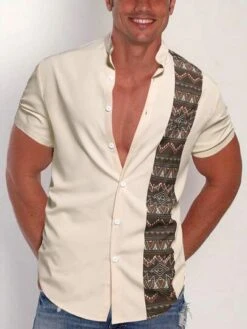 Manfinity RSRT Men Geo Print Shirt Without Tee