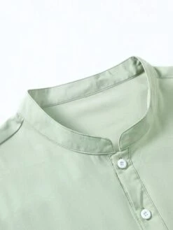 Manfinity Basics Men Half Button Shirt -Man Plus Fashion 168386272476f6ea7a6aac4002fc794362d6d8092a thumbnail 405x552