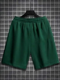 Manfinity EMRG Men Letter Graphic Drawstring Waist Shorts