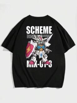 Manfinity EMRG Men Cotton Cartoon & Slogan Graphic Tee