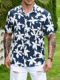 Manfinity RSRT Men Floral Print Shirt -Man Plus Fashion 1684288496c011a47bbde204f51e729618ee7de85f thumbnail 405x552