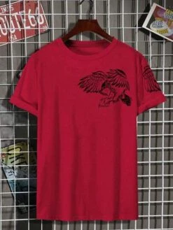 Men Eagle Print Tee -Man Plus Fashion 1684726774bc412e7945c77fd1f13086b8306820cd thumbnail 405x552