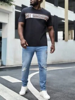 Manfinity Homme Men Cotton Ripped Frayed Skinny Jeans -Man Plus Fashion 1684749419b6ef323f2321f5e7543006bd8ba99b49 thumbnail 405x552