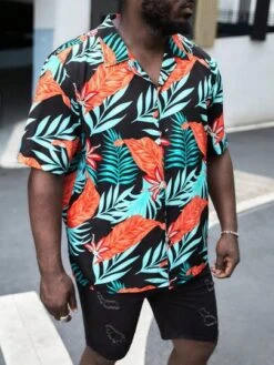 Manfinity RSRT Men Tropical Print Shirt -Man Plus Fashion 1684810508c94ef002b0dca3830b6715a08a77dc0b thumbnail 405x552