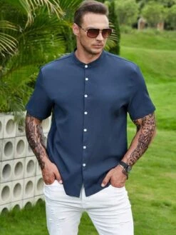 Manfinity Basics Men Solid Button Up Shirt -Man Plus Fashion 1684831198ec64dab46cca4b834107ca71fcd33e10 thumbnail 405x552