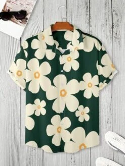 Manfinity Chillmode Men Plus Floral Print Shirt -Man Plus Fashion 16849186643356a27fa09985971c012a5b6df1d2e6 thumbnail 405x552