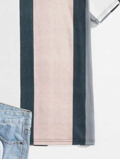 Manfinity Homme Men Striped Print Colorblock Tee -Man Plus Fashion 16849279858412b3d06aff061fe406092aeb90cf6c thumbnail 405x552