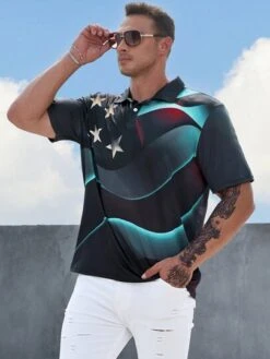 Manfinity LEGND Men Star Print Polo Shirt -Man Plus Fashion 1685946076c0eacf42603ac29a8da54a37c1b0440a thumbnail 405x552