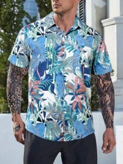 Manfinity RSRT Men Tropical Print Shirt Without Tee -Man Plus Fashion 1686202019fb29f23daf9095d3599c72930425fa5f thumbnail 405x552