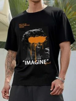 Manfinity EMRG Men Slogan & Figure Graphic Tee -Man Plus Fashion 16871472835873d0c07d0b7d3e754c936869483a39 thumbnail 405x552