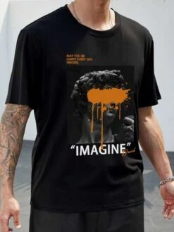 Manfinity EMRG Men Slogan & Figure Graphic Tee -Man Plus Fashion 1687147285a069ed9aa4e508660f3ff134173def93 thumbnail 405x552