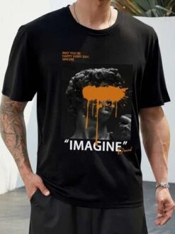 Manfinity EMRG Men Slogan & Figure Graphic Tee -Man Plus Fashion 16871472870adb8a59c8cde6bc67a72f443768d0dc thumbnail 405x552