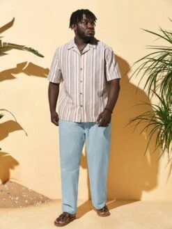 Manfinity Homme Men Plus Drawstring Waist Slant Pocket Pants -Man Plus Fashion 16874941832f9373ff132eb5724ce42eb200c4c975 thumbnail 405x552