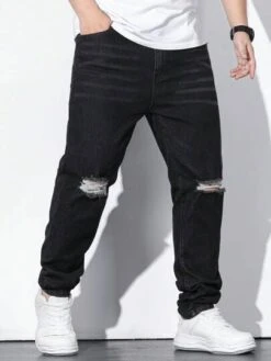 Men Plus Ripped Frayed Cat Scratch Jeans -Man Plus Fashion 16877451036a3fca46072f82dde7b6e82ec7e9eff7 thumbnail 405x552