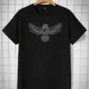 Manfinity Homme Men Cotton Eagle Print Tee