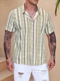 Men Plus Geo Print Shirt -Man Plus Fashion 1687928986da1dfecfd288b22b95419c048032f14b thumbnail 405x552