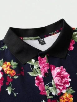 SHEIN Manfinity RSRT Men Plus Floral Print Polo Shirt -Man Plus Fashion 16884329795a5a1e1fccdc534d5430ac8fdc6b1faa thumbnail 405x552