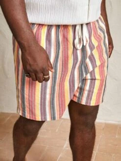 Manfinity RSRT Men Plus Striped Print Drawstring Waist Shorts -Man Plus Fashion 1688439921cc0efca191589778efec2d72491dfb60 thumbnail 405x552