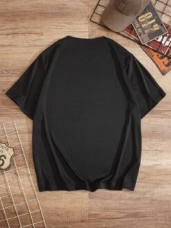 Men Plus Tower & Letter Graphic Tee