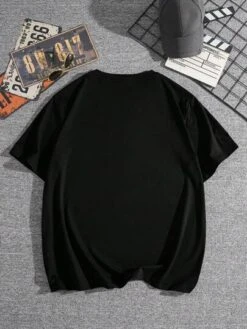 Men Plus Gamepad And Letter Graphic Tee