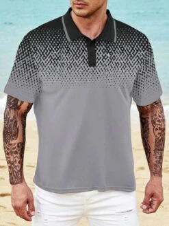 Men Plus Geo Print Polo Shirt -Man Plus Fashion 1688829291f4c9b2d98063cb71e1b481b5d91ed709 thumbnail 405x552