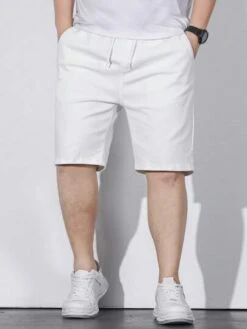 Men Plus Drawstring Waist Denim Shorts -Man Plus Fashion 1689557290f31edc291bc1270a7eee996533b0fd9d thumbnail 405x552