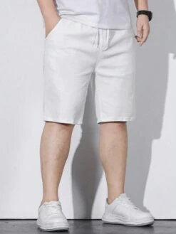 Men Plus Drawstring Waist Denim Shorts -Man Plus Fashion 1689557292f422e888bcd014ccc4a62502676edf82 thumbnail 405x552