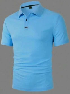 Manfinity Hypemode Men Plus Solid Polo Shirt -Man Plus Fashion 16895800298a3465f5d676b1f87a7a4bbdb8705b28 thumbnail 405x552