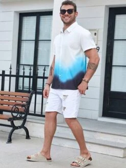 Men Plus Ombre Button Up Shirt -Man Plus Fashion 1689908147843c41afec46e9969cb0c01db372964c thumbnail 405x552