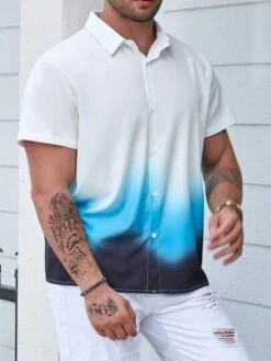 Men Plus Ombre Button Up Shirt -Man Plus Fashion 1689908153248a508dd75f532acac85a6b3d70f19b thumbnail 405x552