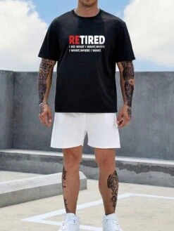 SHEIN Men Plus Slogan Graphic Tee -Man Plus Fashion 168990939318b5c9e7f000ad813a8e868c8c7586cf thumbnail 405x552