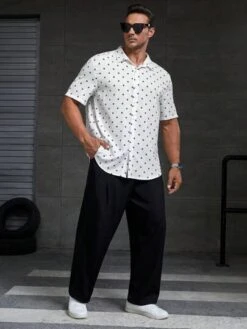 SHEIN Manfinity Homme Men Plus Allover Print Shirt -Man Plus Fashion 1689925132fb9d16a89d76ca8253583fe40ea83e45 thumbnail 405x552