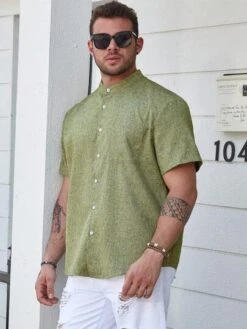 Manfinity Homme Men Plus Solid Shirt -Man Plus Fashion 1690085125fd6729d52ecd22d8ba57412859f02edb thumbnail 405x552