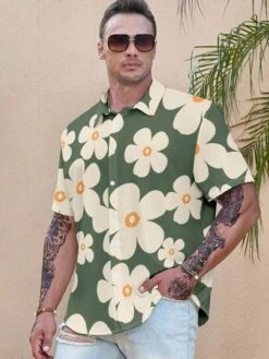 Men Plus Floral Print Shirt -Man Plus Fashion 169028107207d2e82e29f4ef6a92692db17c47703c thumbnail 405x552