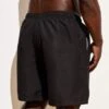Men Plus Drawstring Waist Swim Trunks