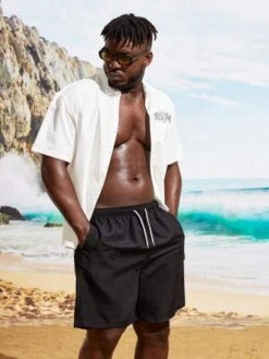 Men Plus Drawstring Waist Swim Trunks -Man Plus Fashion 16903374755cbc69f5c1dfc0684188ea76c9d98217 thumbnail 405x552