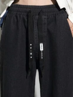 Men Plus Drawstring Waist Slant Pocket Jeans -Man Plus Fashion 16909725232753e16ac35965262345c17c34380621 thumbnail 405x552