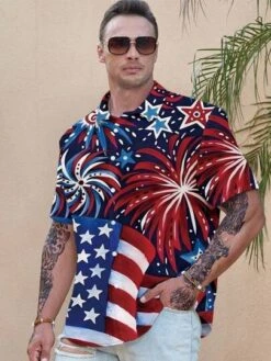 Manfinity LEGND Men Plus Flag Print Shirt -Man Plus Fashion 16914818953f29b2be84e39f62dcdc8642c0d932d9 thumbnail 405x552