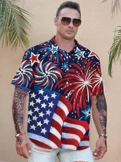Manfinity LEGND Men Plus Flag Print Shirt -Man Plus Fashion 169148189854285f4dee7bb02d3f7394e88d85c6dc thumbnail 405x552