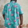 Manfinity RSRT Men Plus Flamingo Print Shirt
