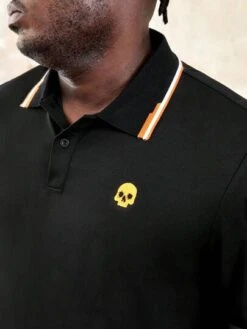 SHEIN Extended Sizes Men Plus Skull Print Contrast Trim Polo Shirt -Man Plus Fashion 169163211477ad09736377aa0b81a1fc24d134ef90 thumbnail 405x552