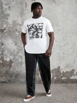 SHEIN Manfinity EMRG Men Plus Figure & Slogan Graphic Tee -Man Plus Fashion 16916622634b5d68836057c2a928ddbf7e4febb7ff thumbnail 405x552