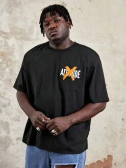 SHEIN Extended Sizes Men Plus Slogan Graphic Tee