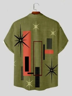 Manfinity LEGND Men Plus Geo Print Shirt