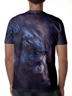 Manfinity LEGND Men Plus 3D Lion Print Tee