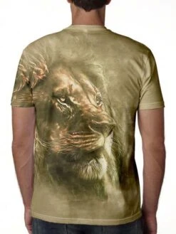 Manfinity LEGND Men Plus 3D Lion Print Tee