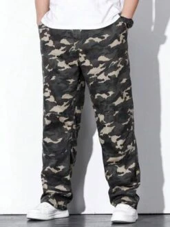 Men Plus Camo Print Jeans -Man Plus Fashion 16919768648d90bc7700afd2a4a854eb3c3a6ba31f thumbnail 405x552