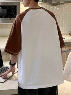 Manfinity Hypemode Men Plus Colorblock Raglan Sleeve Tee